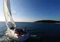 sailing yacht sails bavaria 46 cruiser sailing yacht sun blue sky